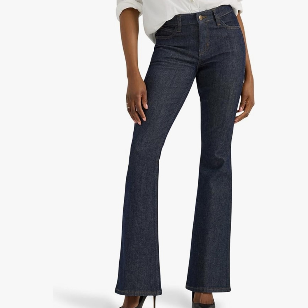 Lee Dark Blue Wide Leg Jeans